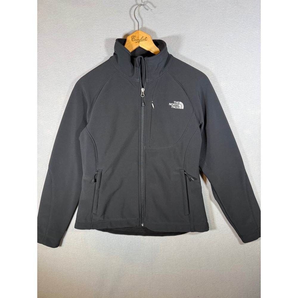 The North Face Women Apex Bionic Softshell Jacket Black Full Zip AMVX S13 Medium